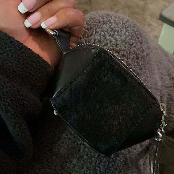 Alexander Wang Chasity Mini Leather & Fur Clutch - Picture 3 of 6